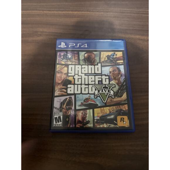 Grand Theft Auto V (Sony PlayStation 4, 2014) w/Map & Manual, Tested Working - Picture 1 of 3